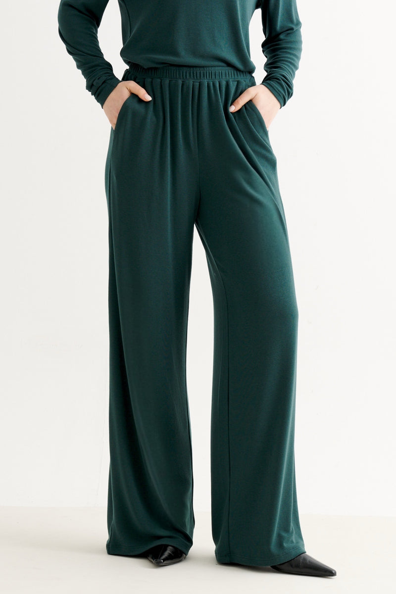 Miller Jersey Trouser - Forest Green