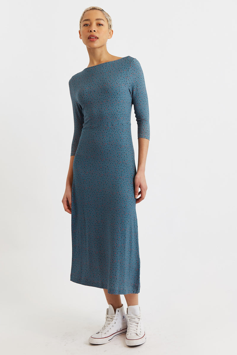 Pheebs Firefly Print Jersey Midi Dress - Front