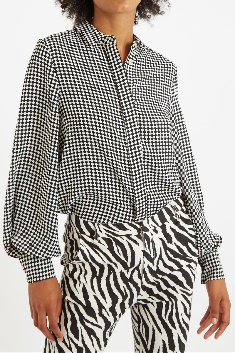 Louche Byron Diamonds Forever Print Shirt - Front