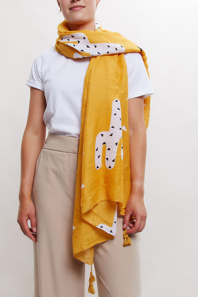 Louche Cactus Printed Scarf - Front
