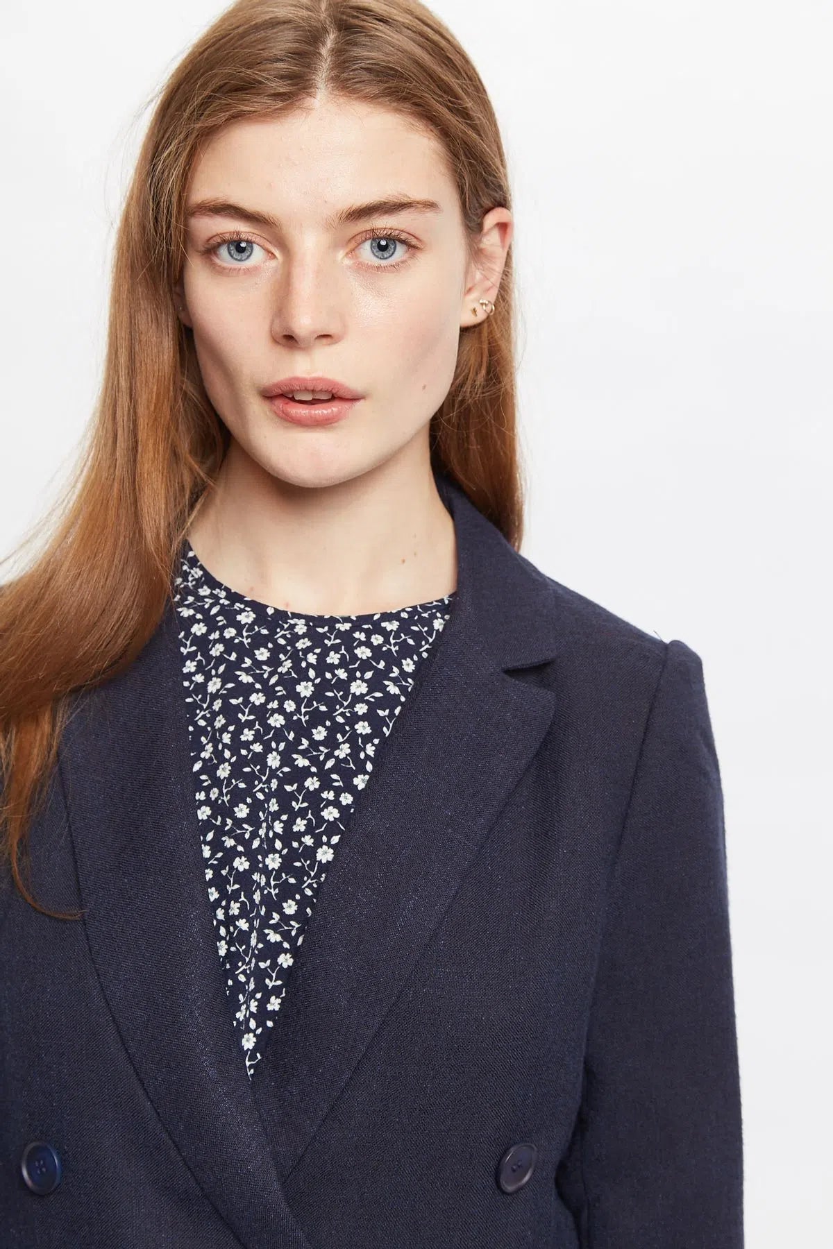 Riley Double Breasted Jacket Navy