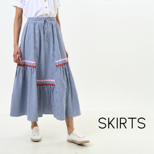 Louche Silk Ruffle Skirt | 6-10