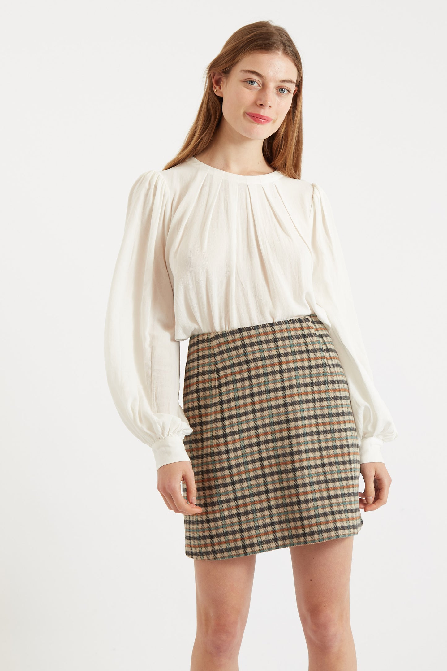 Aubin Wexford Check Mini Skirt