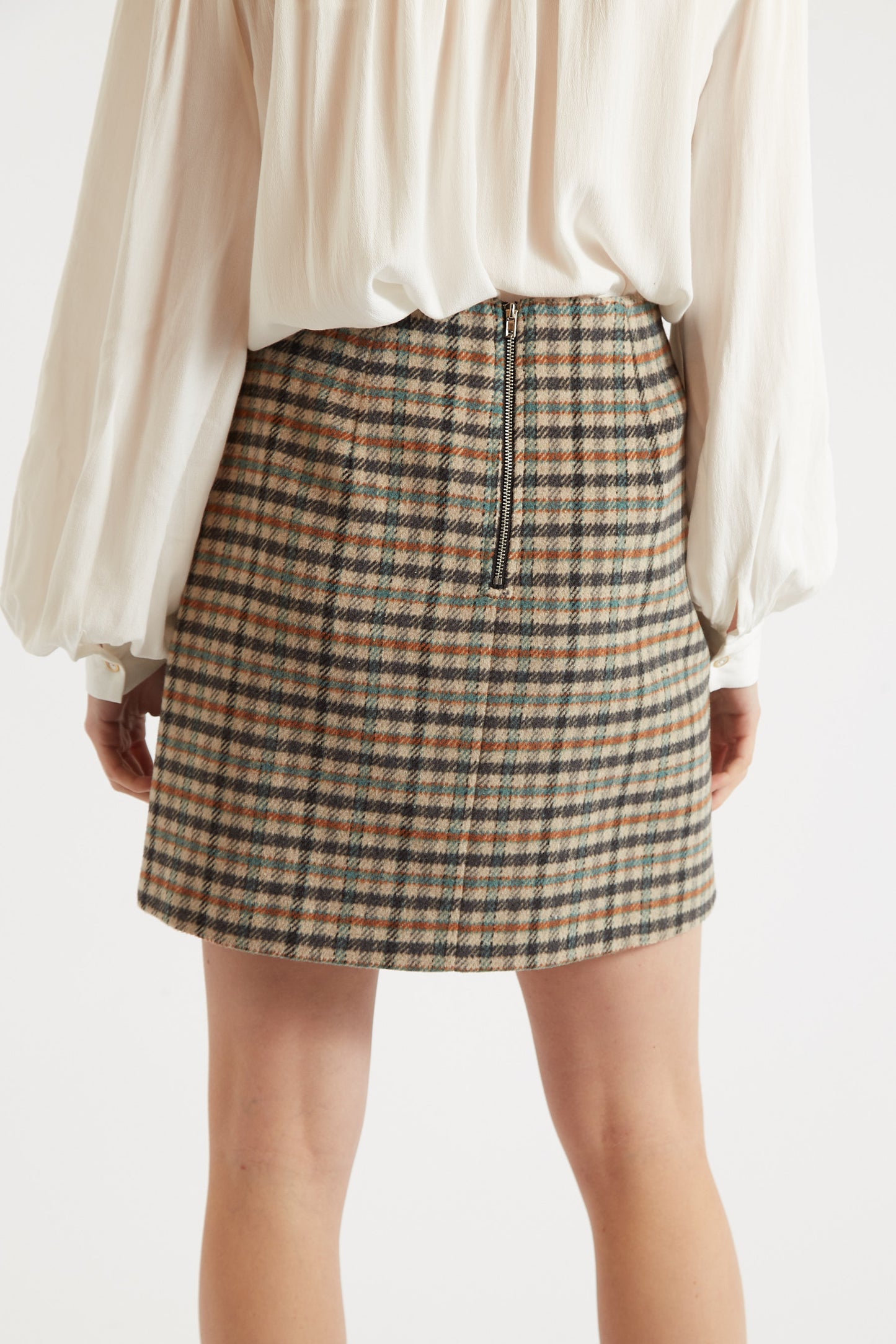 Aubin Wexford Check Mini Skirt