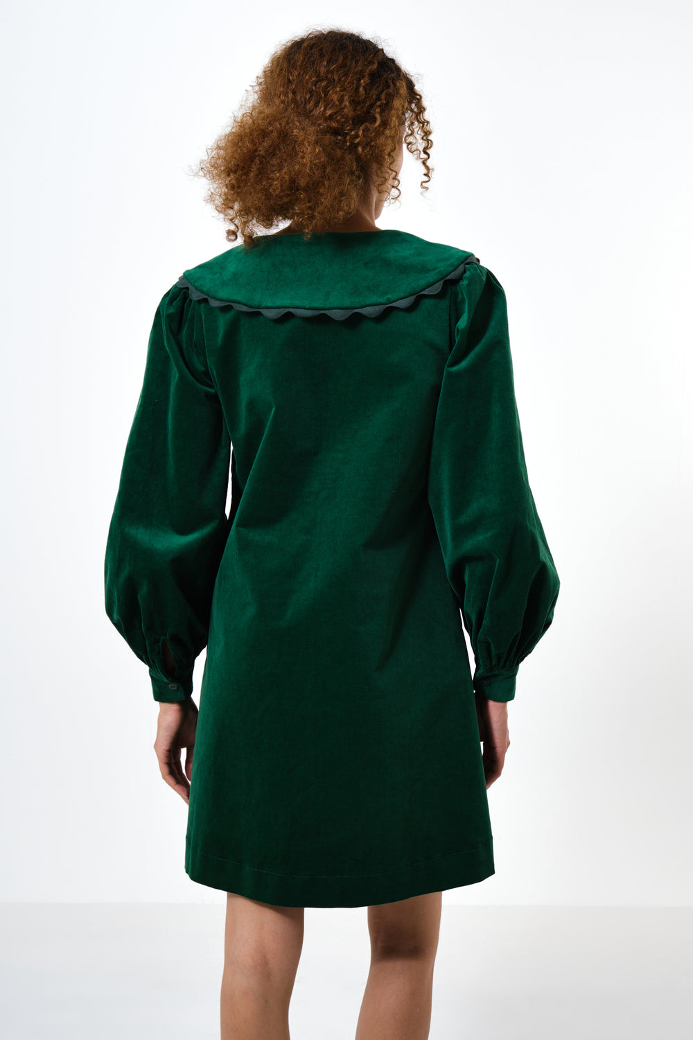 Kaimimei Women's Sexy Shirt Dress - Color Block Sleeve, Letter Embroidery, Mini Dress