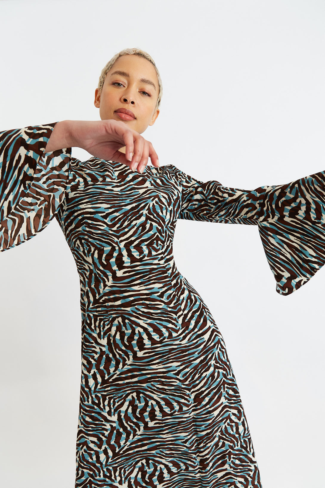 Candra Collection Candra Roar Print Midi Dress – Louche