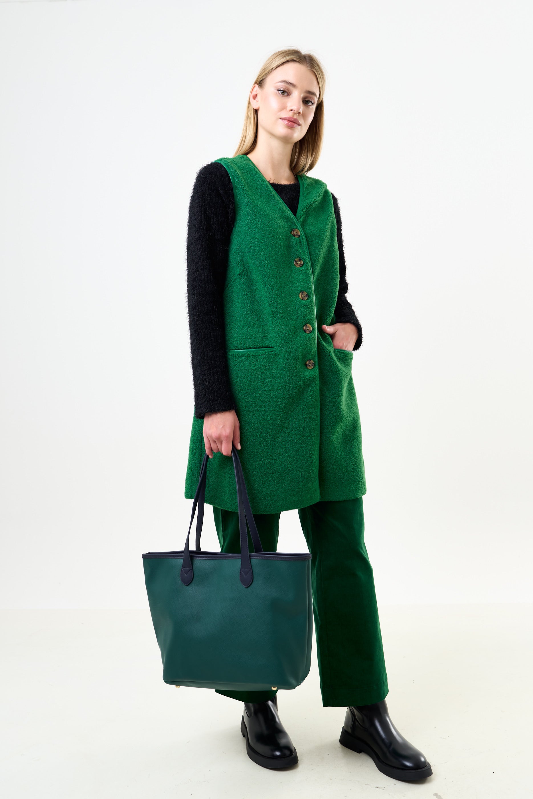 Amelia Contrast Strap Tote Bag