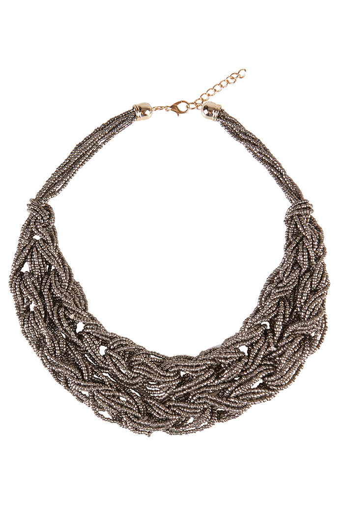 Courtney Seed Bead Necklace - Front