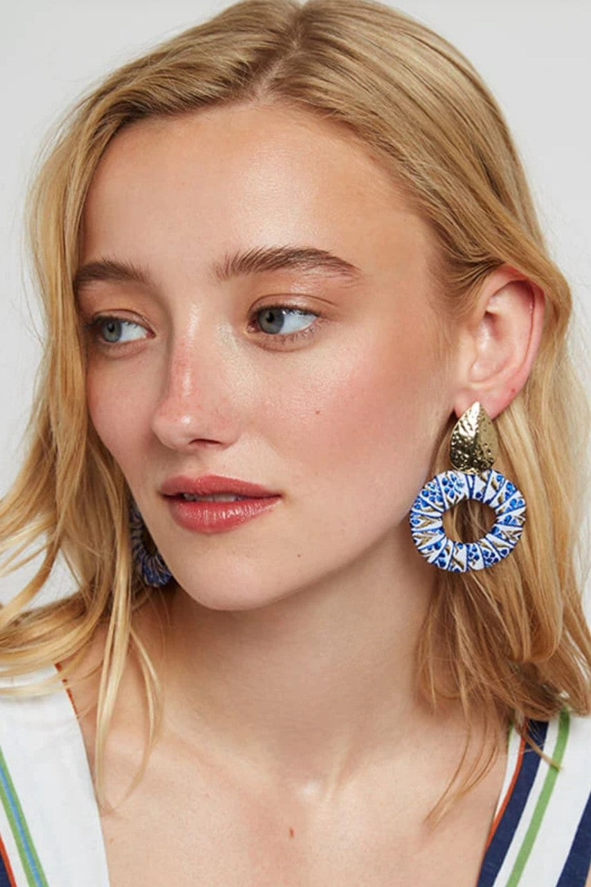 Charity Pear Shape Hoop Earring
