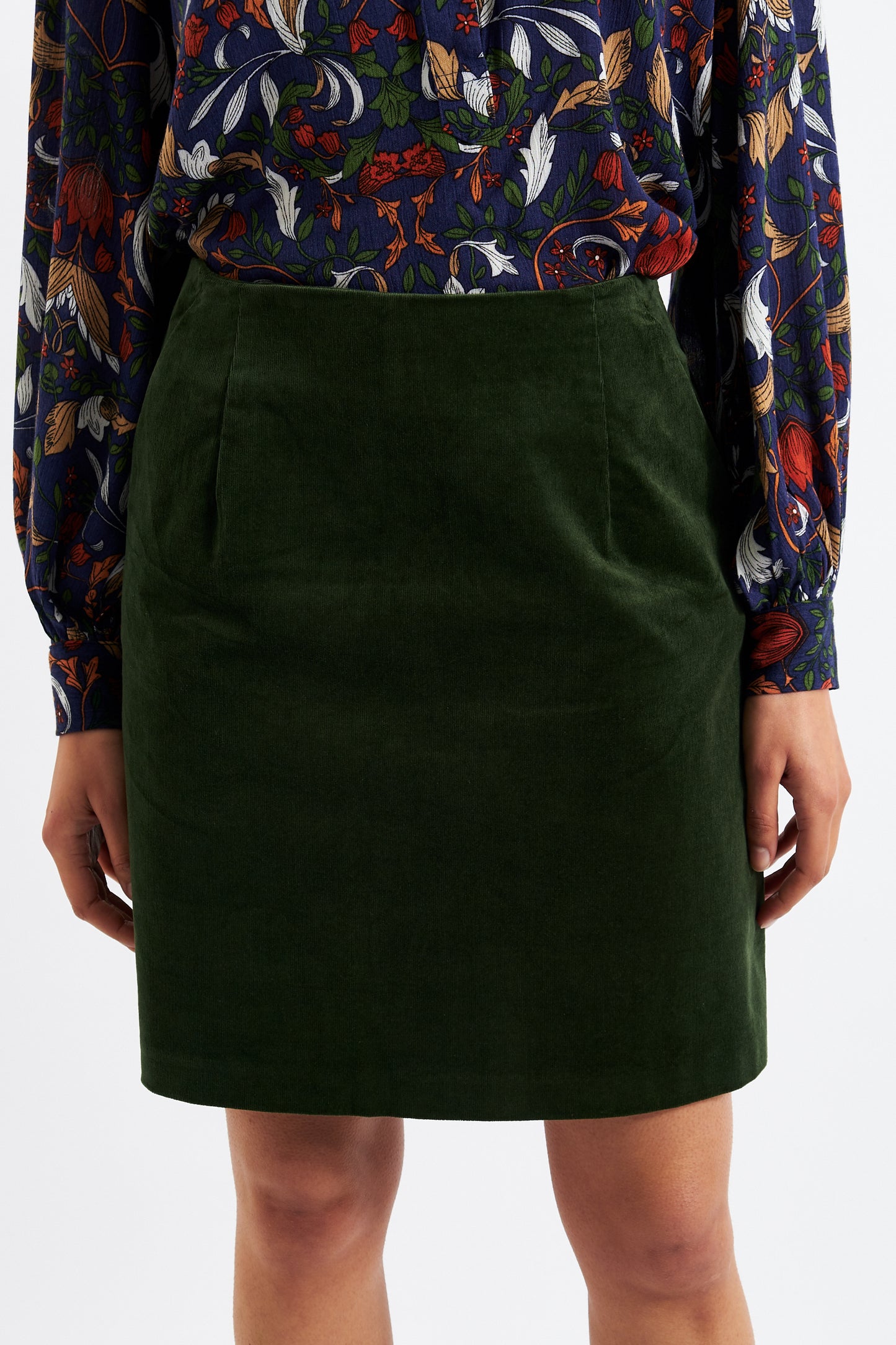 Dylan Baby Cord Mini Skirt - Forest Green