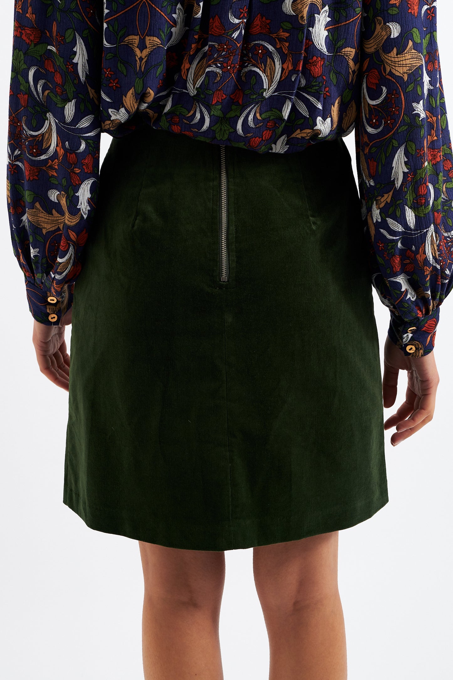 Dylan Baby Cord Mini Skirt - Forest Green