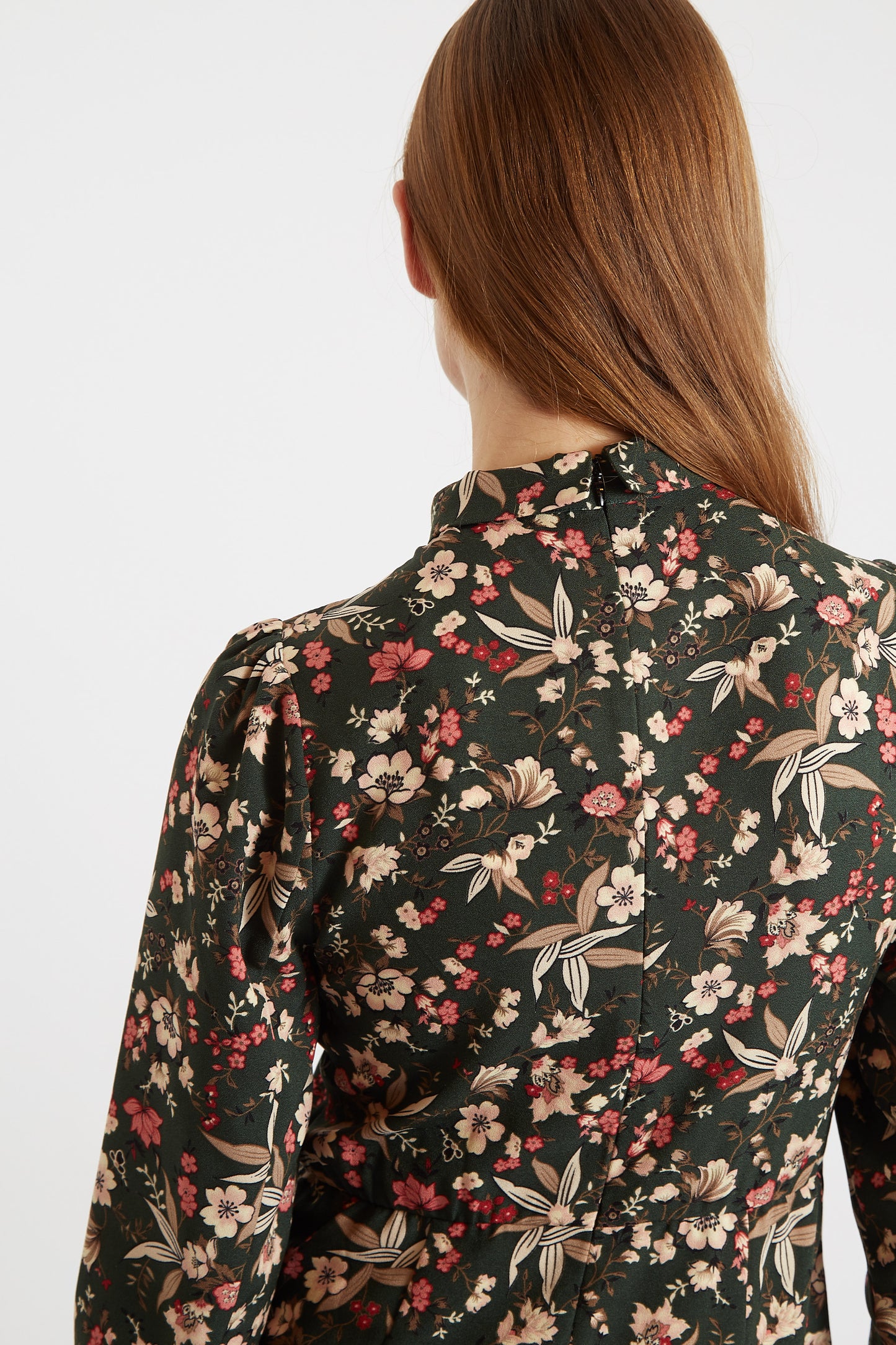 Ebba Tapestry Print Long Sleeve Mini Dress