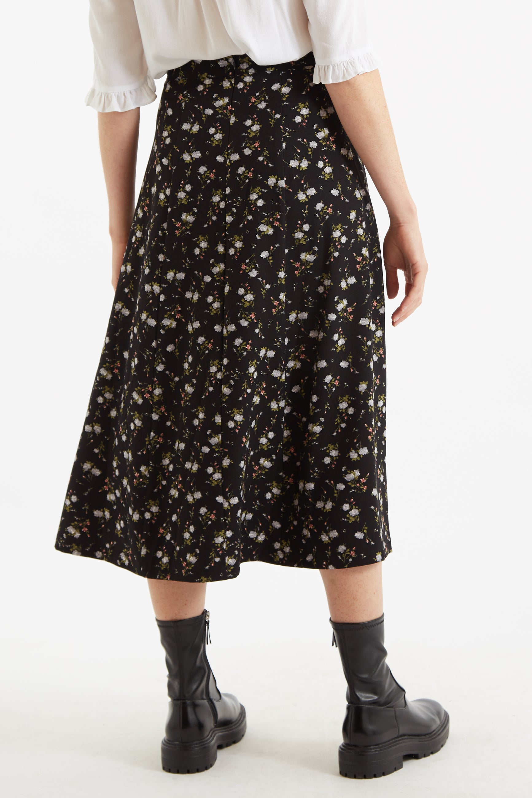 Kiyo Slavic Flowers Midi Skirt – Louche