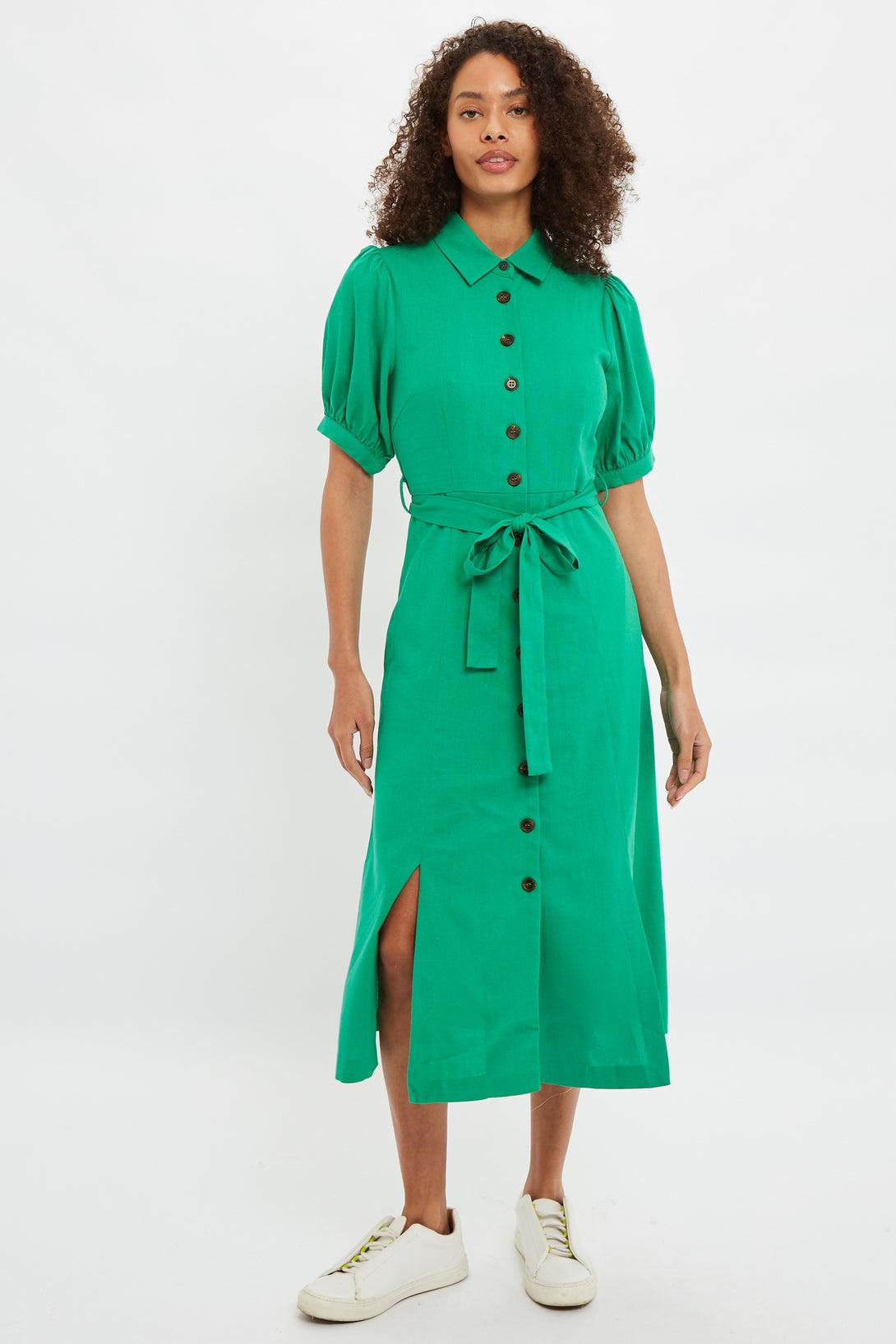 green button up shirt dress Amazon.com: Ladyful Elegant Cotton Shirt Dress for Women A-line Long Sleeve Maxi Dress Green : Clothing, Shoes & Jewelry