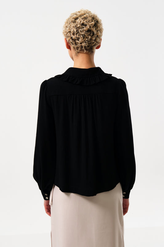 Padma Long Sleeve Shirt in Black