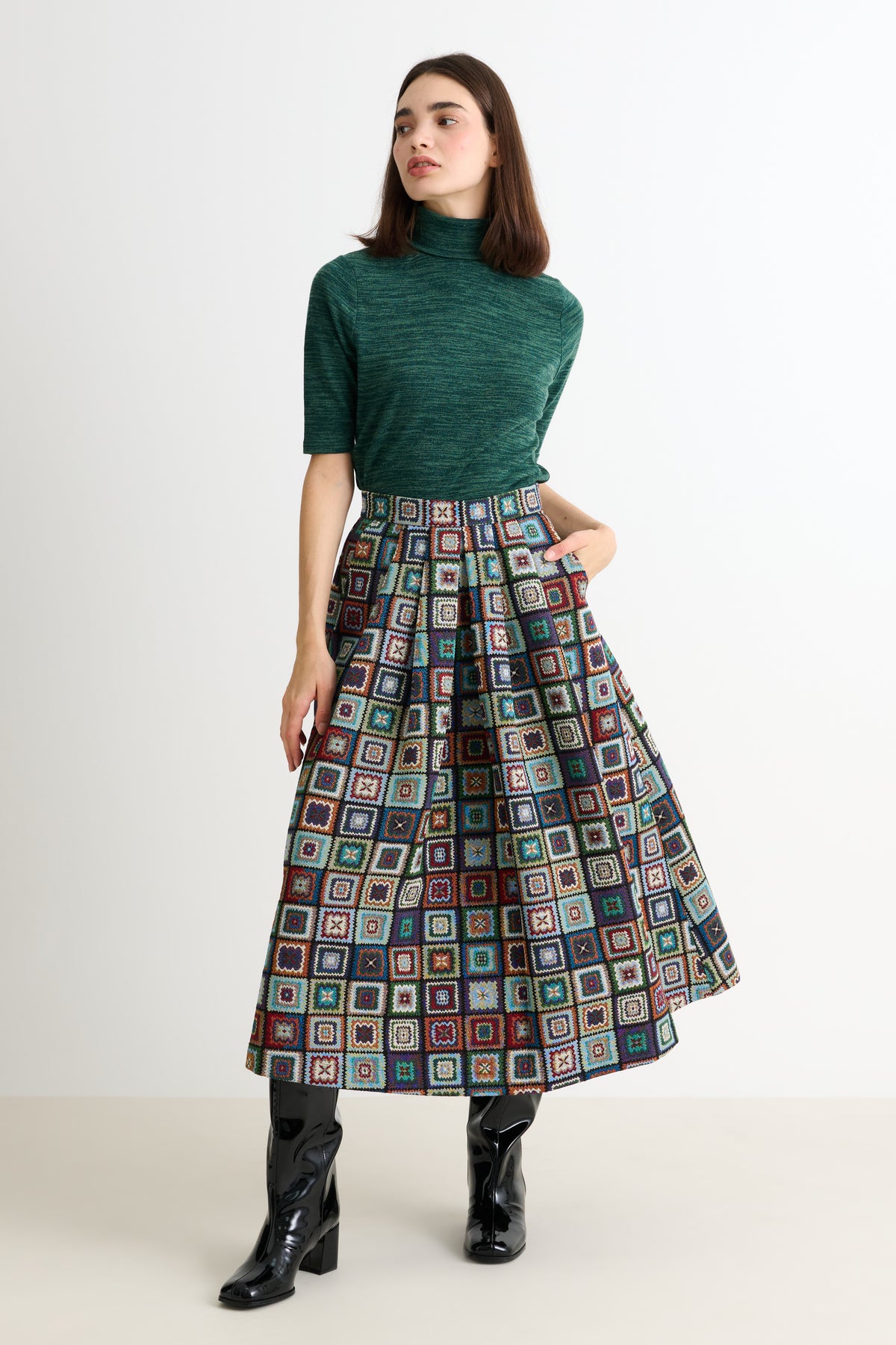 Louche Skirts for Women - Vintage Inspired Style with a Modern Twist 4 PASADENA70SPATCH2