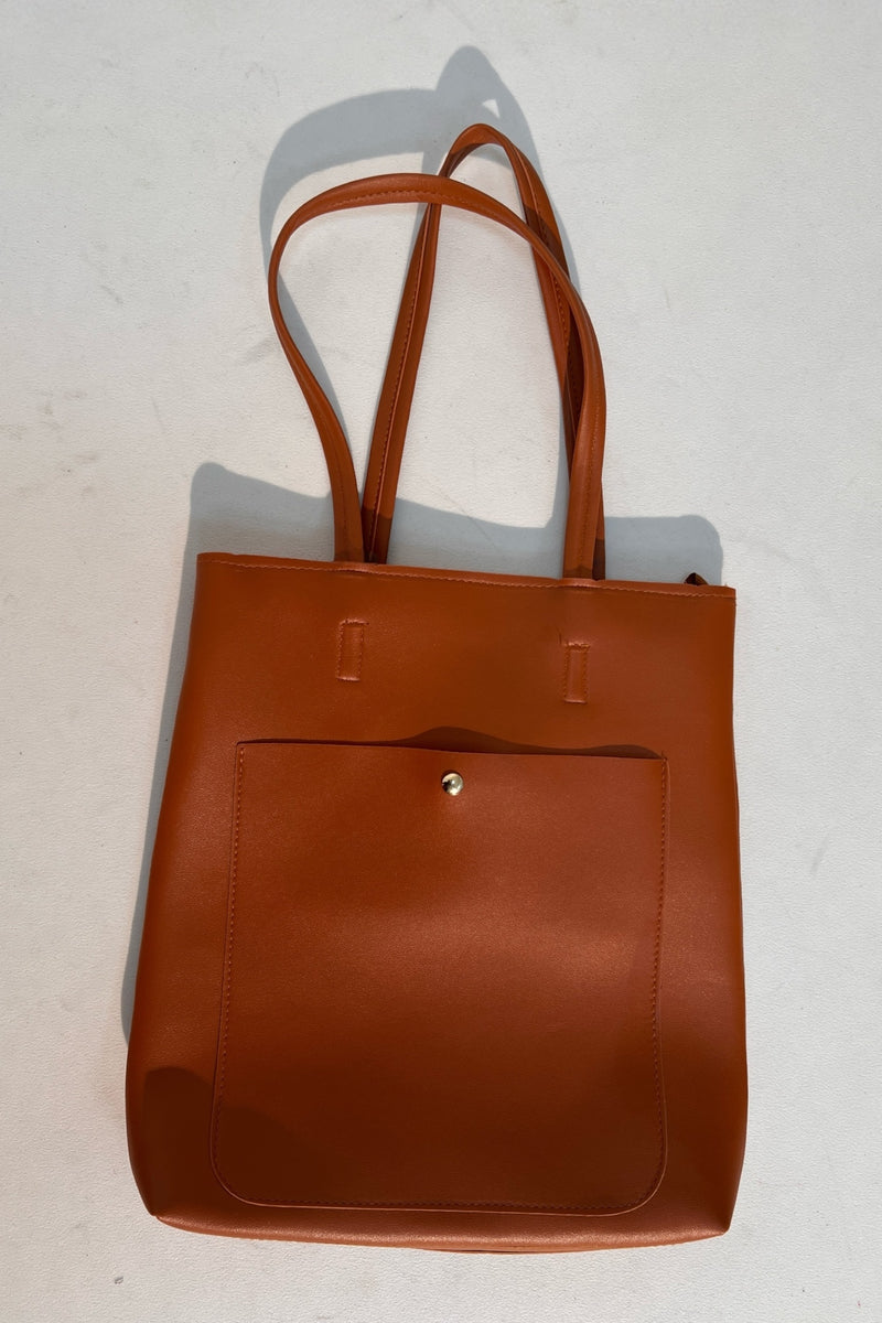 Louche Rusty Shoulder Bag Brown - Front