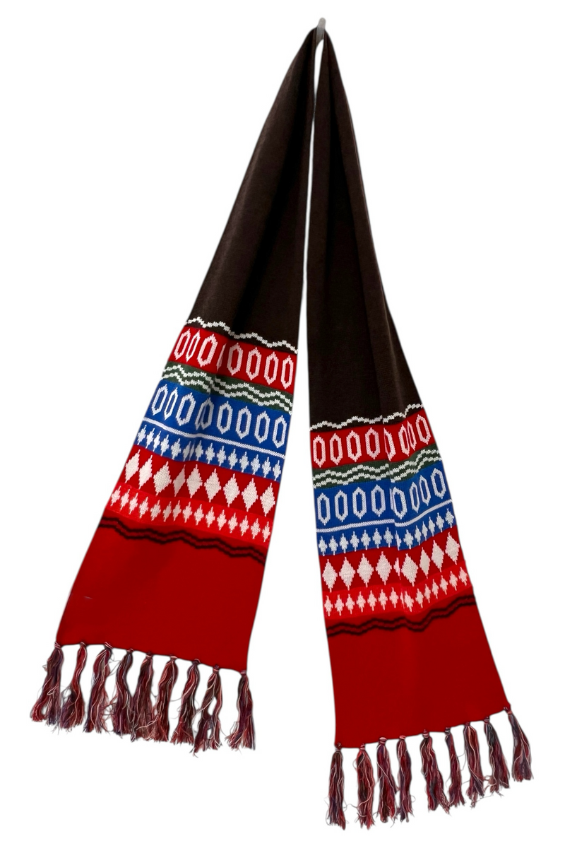 Crowe Reversible Unisex Scarf - Front