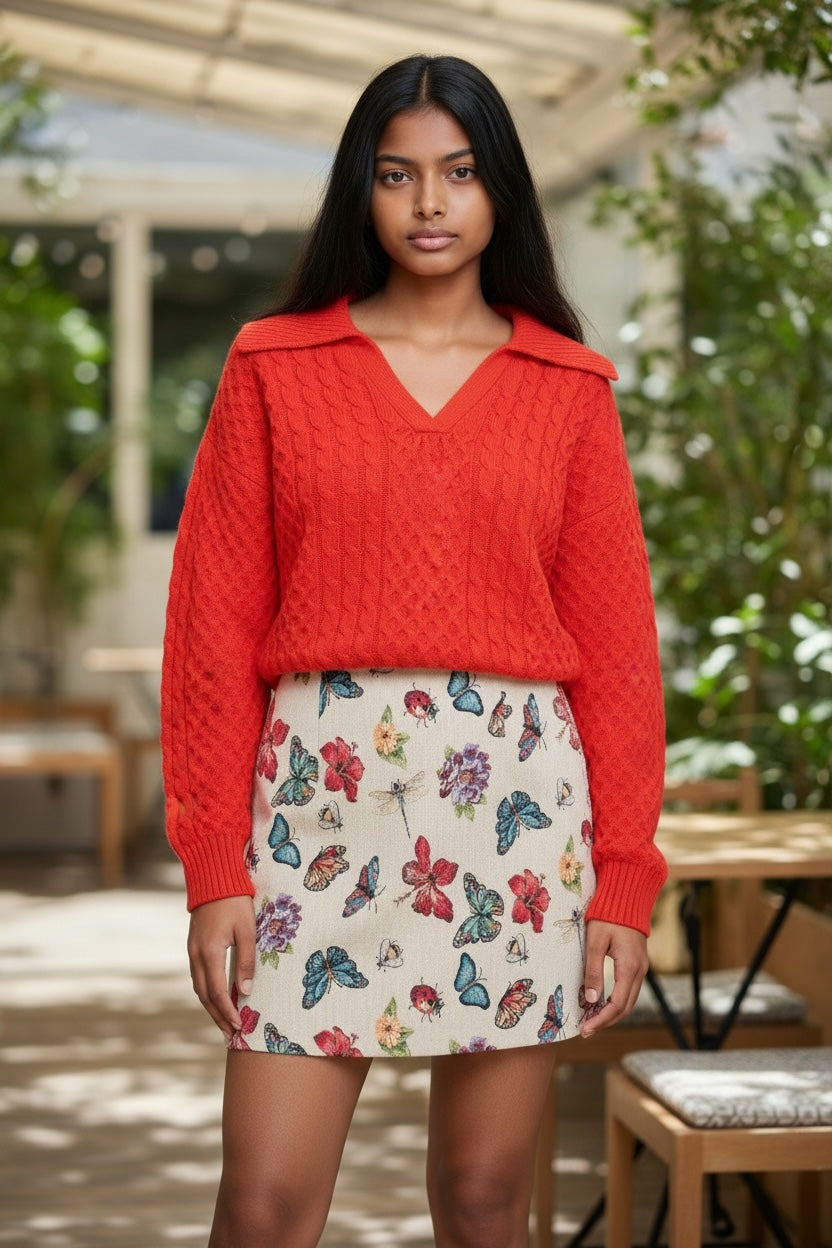 Aubin Tex Mex Jacquard A-Line Mini Skirt – Louche