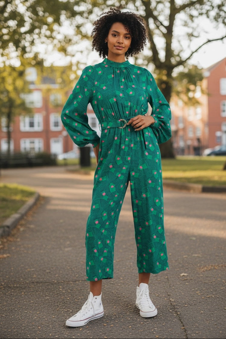 Louche Gayane Bauhaus Abstract Jumpsuit - Front