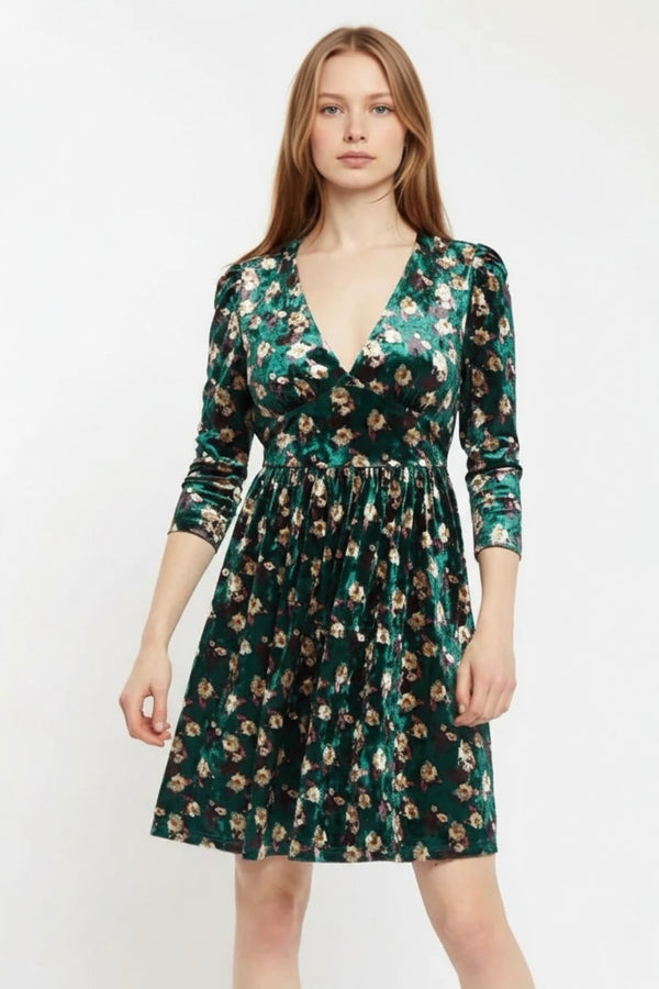 Velvet Dress Louche Green Dress Pomander Place Hunter Green Velvet Samantha Dress Hunter Green S Velvet Dress Louche Green Dress Pomander Place Hunter Green Velvet Samantha Dress Hunter Green S