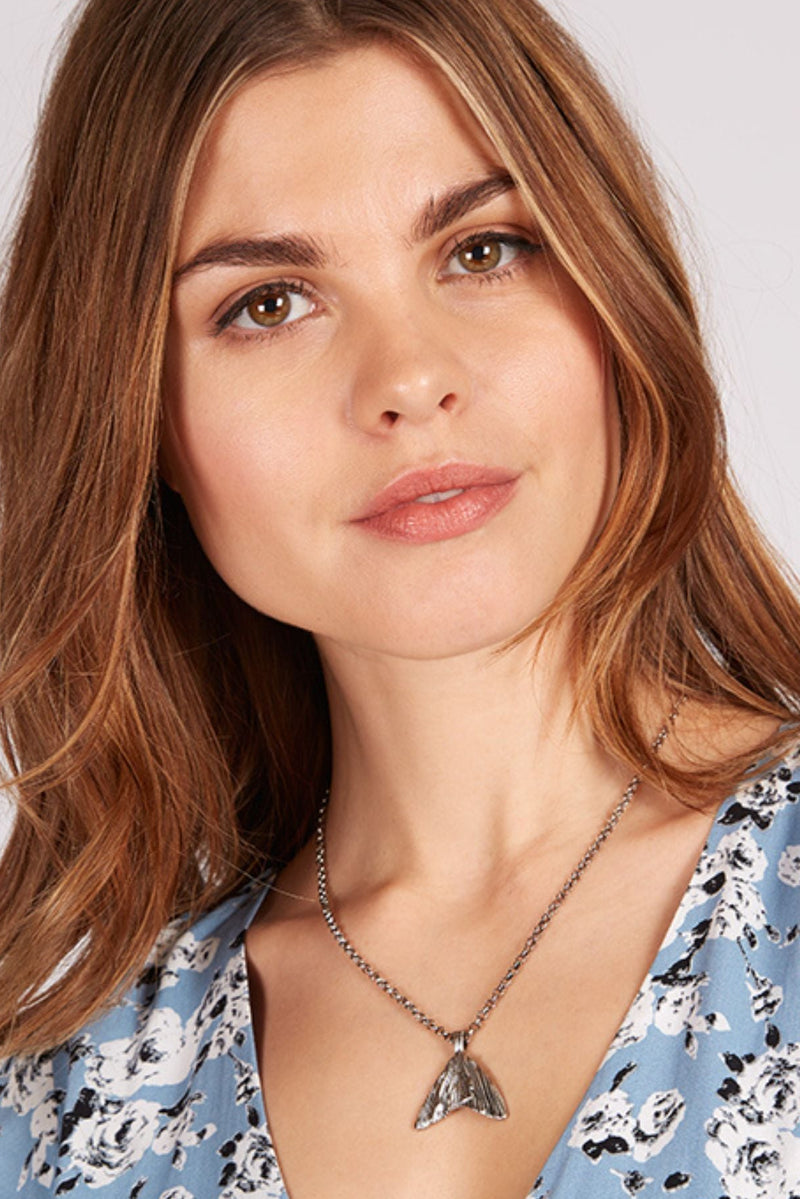 Eve Mermaid Tail Silver Necklace