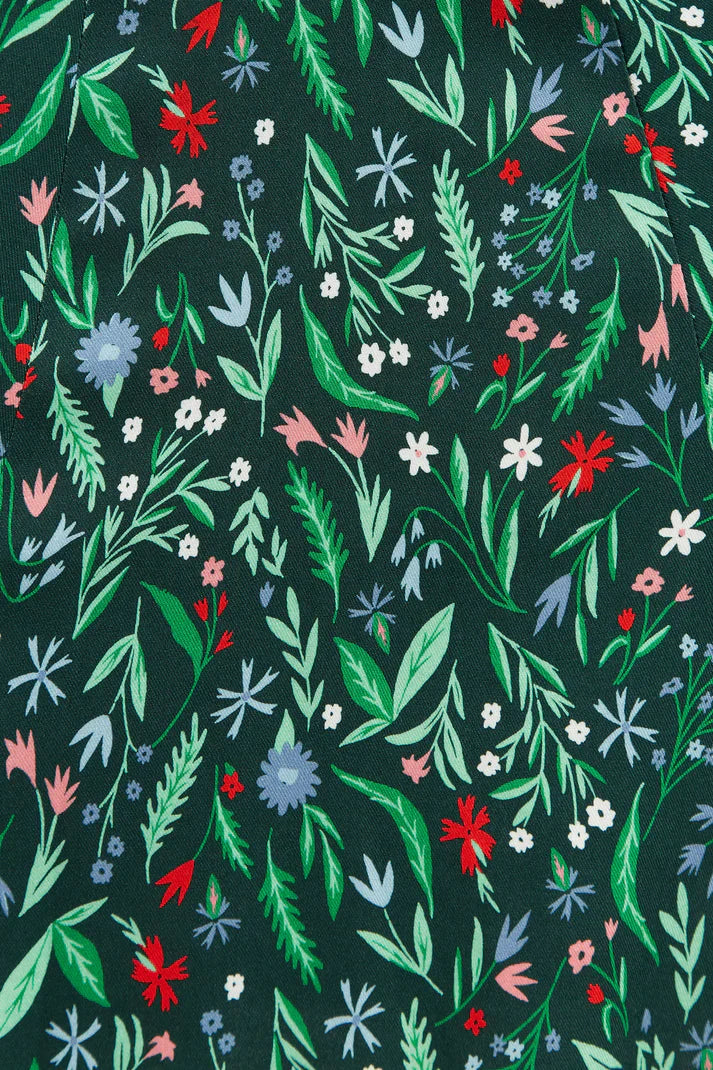 Louche Cathleen Mini Folk Floral Print Tea Dress