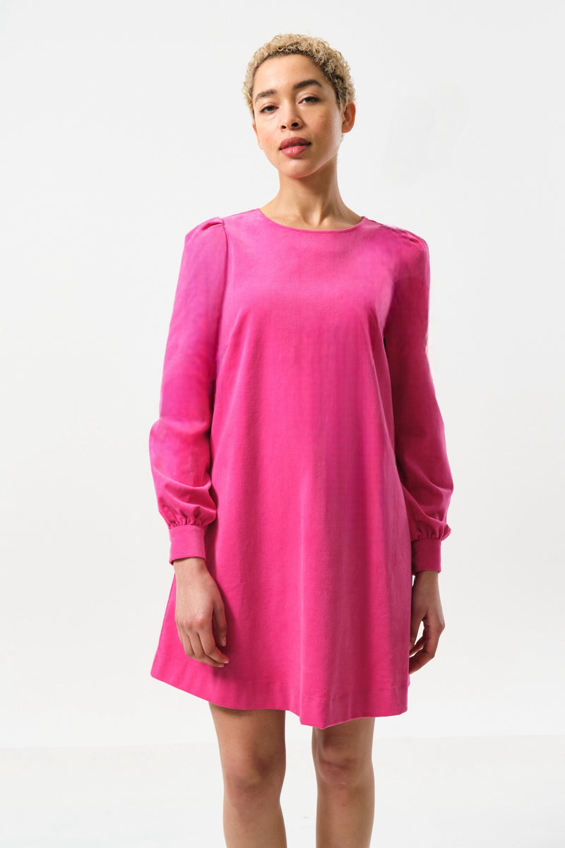 Didee Baby Cord Mini Dress - Pink - Front