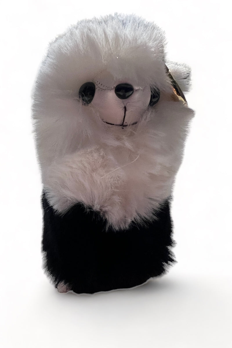 Pio Llama Keyring Holder Black and White - Front
