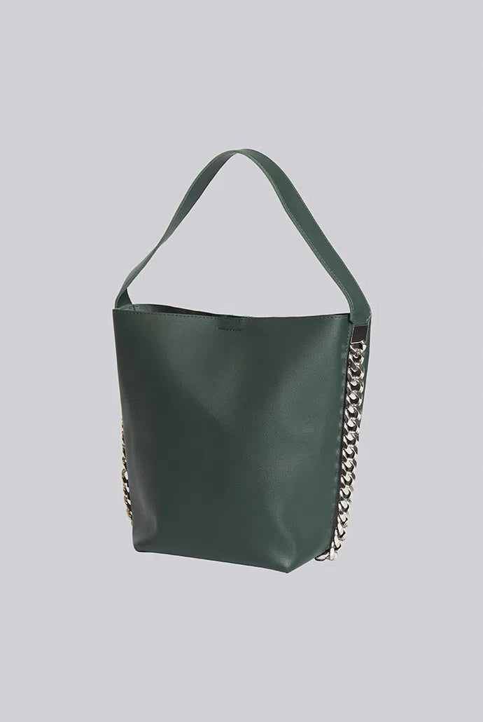 Louche Gorliss Chain Shoulder Bag - Green - Front