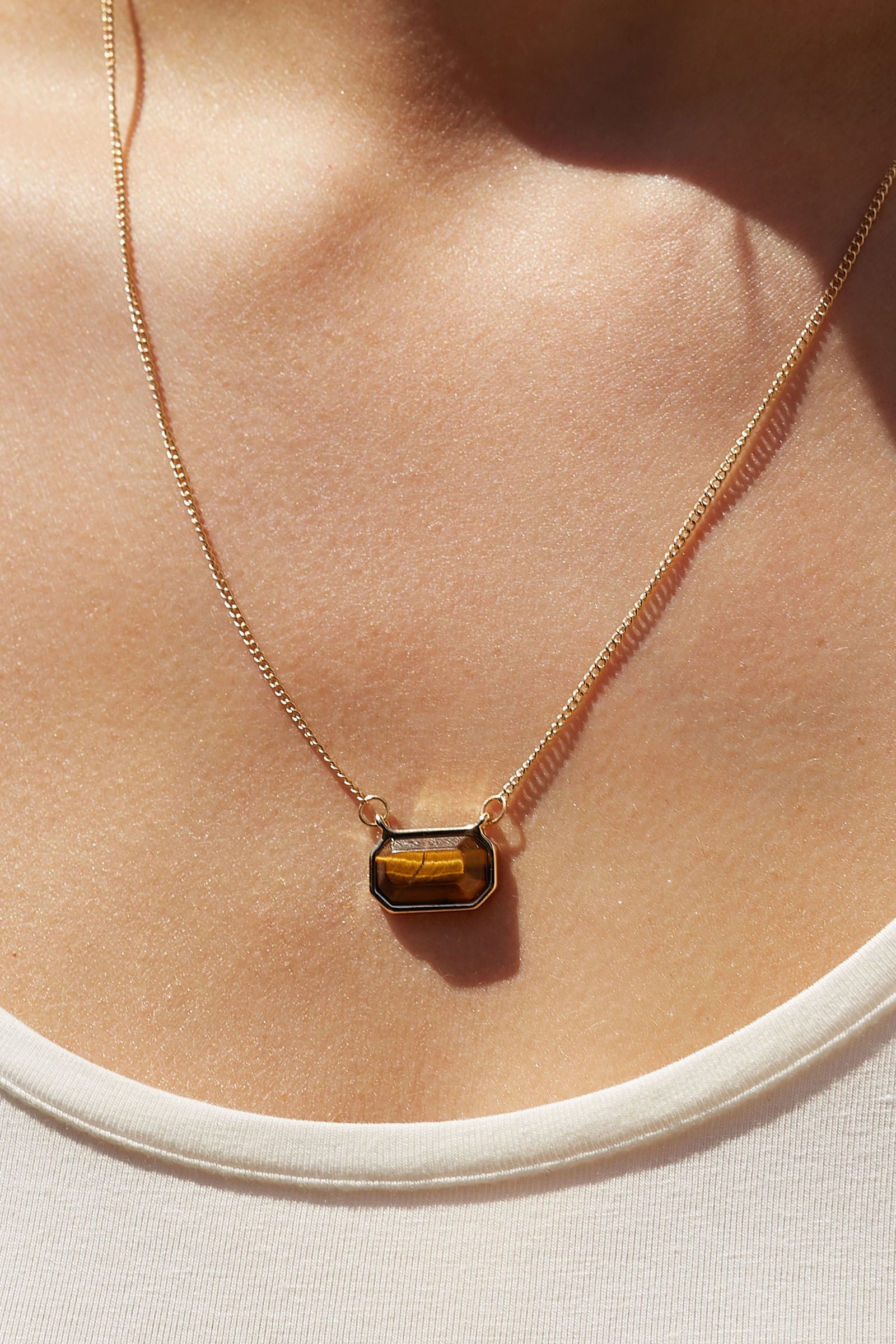 Bisbee Tiger Eye Gemstone Necklace