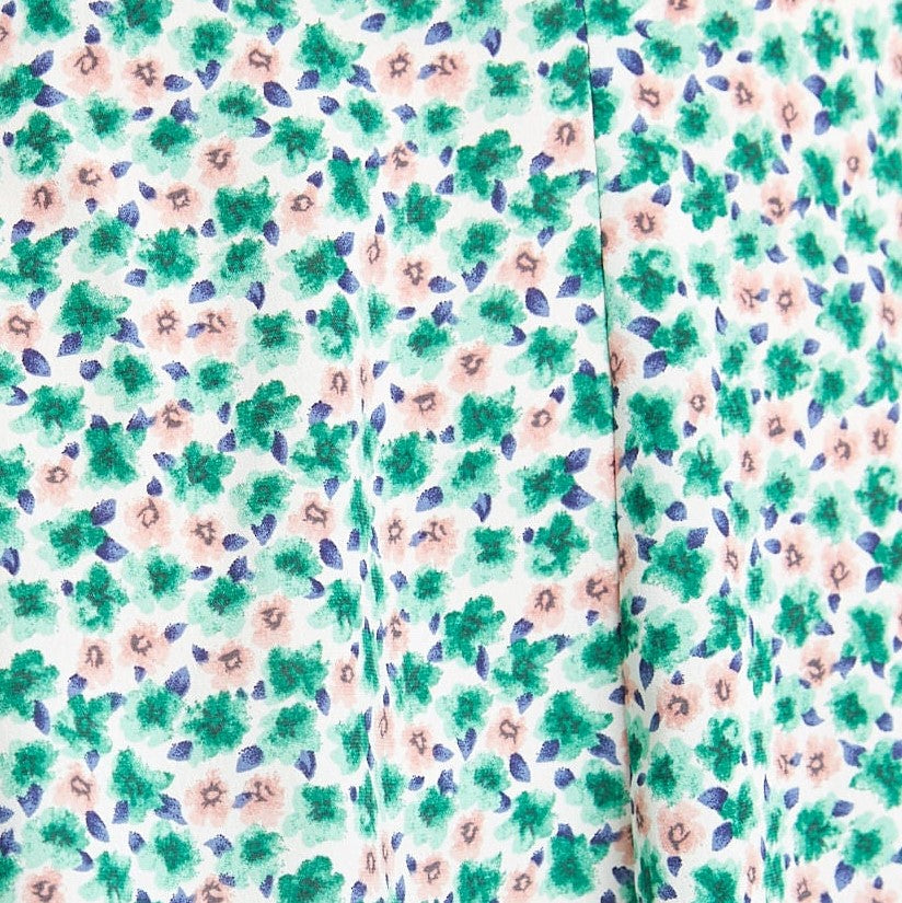 Louche Cathleen Mint Blossom Print Mini Tea Dress