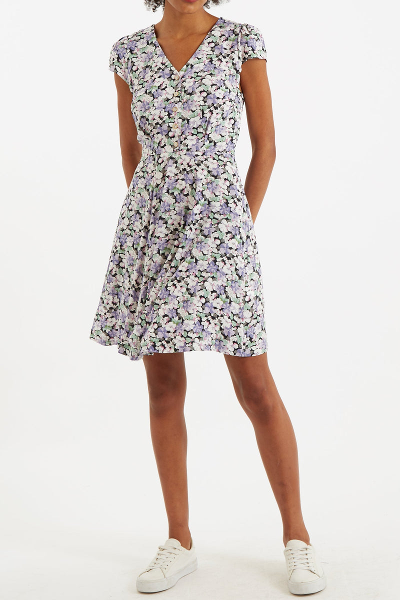 Cathleen Mini Liseron Tea Dress - Front