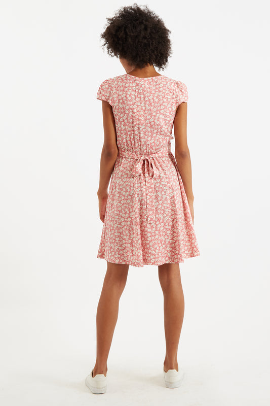 Cathleen Mini Periwinkle Tea Dress