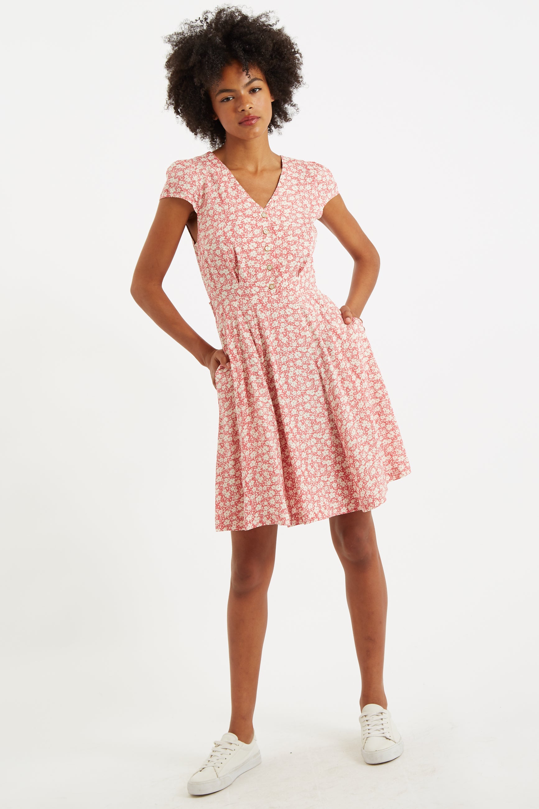 Cathleen Mini Periwinkle Tea Dress – Louche