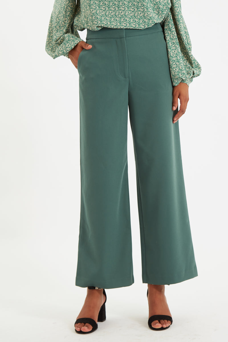 Elina Wide Leg Trouser - Front
