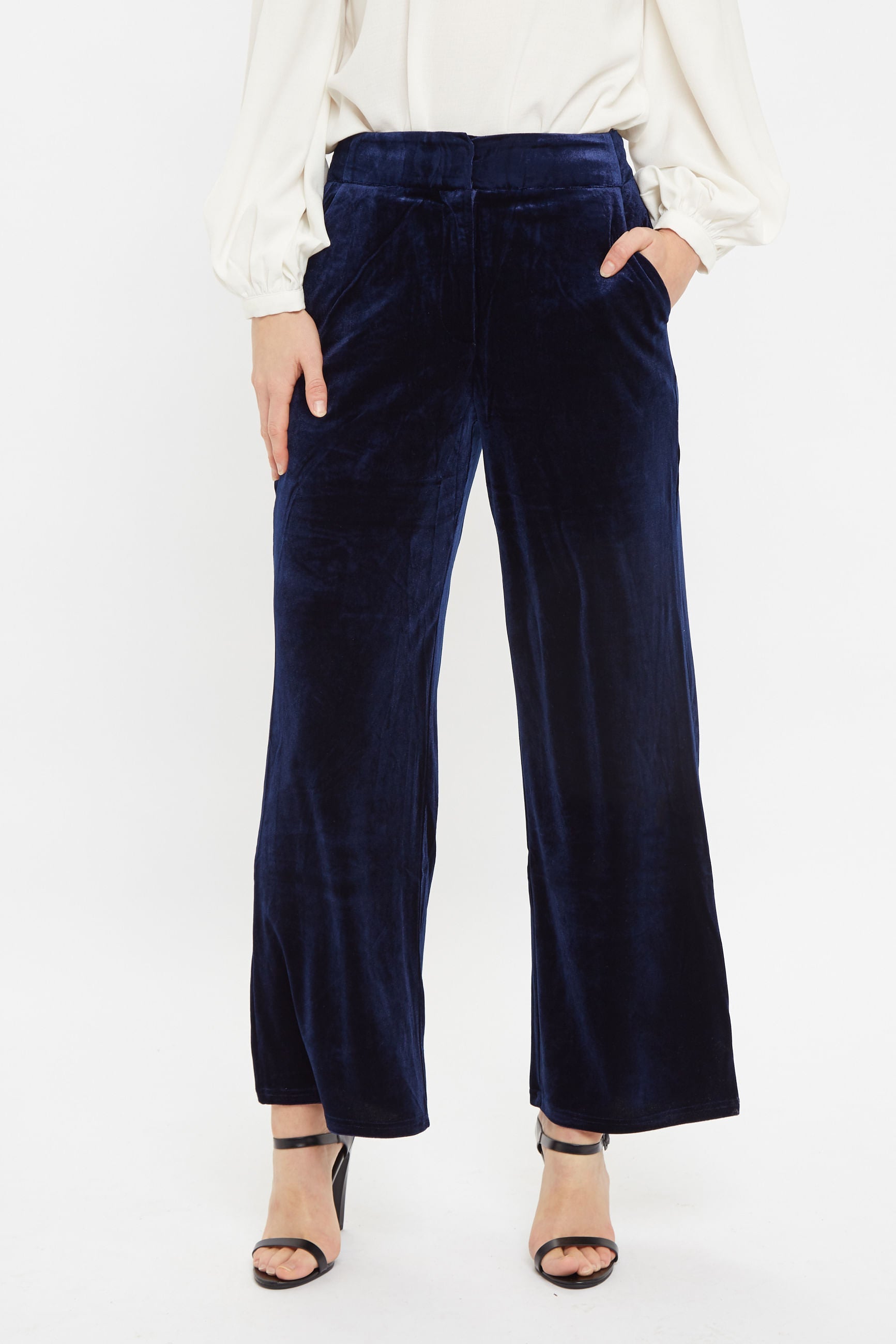 Elina Velvet Straight Leg Trouser