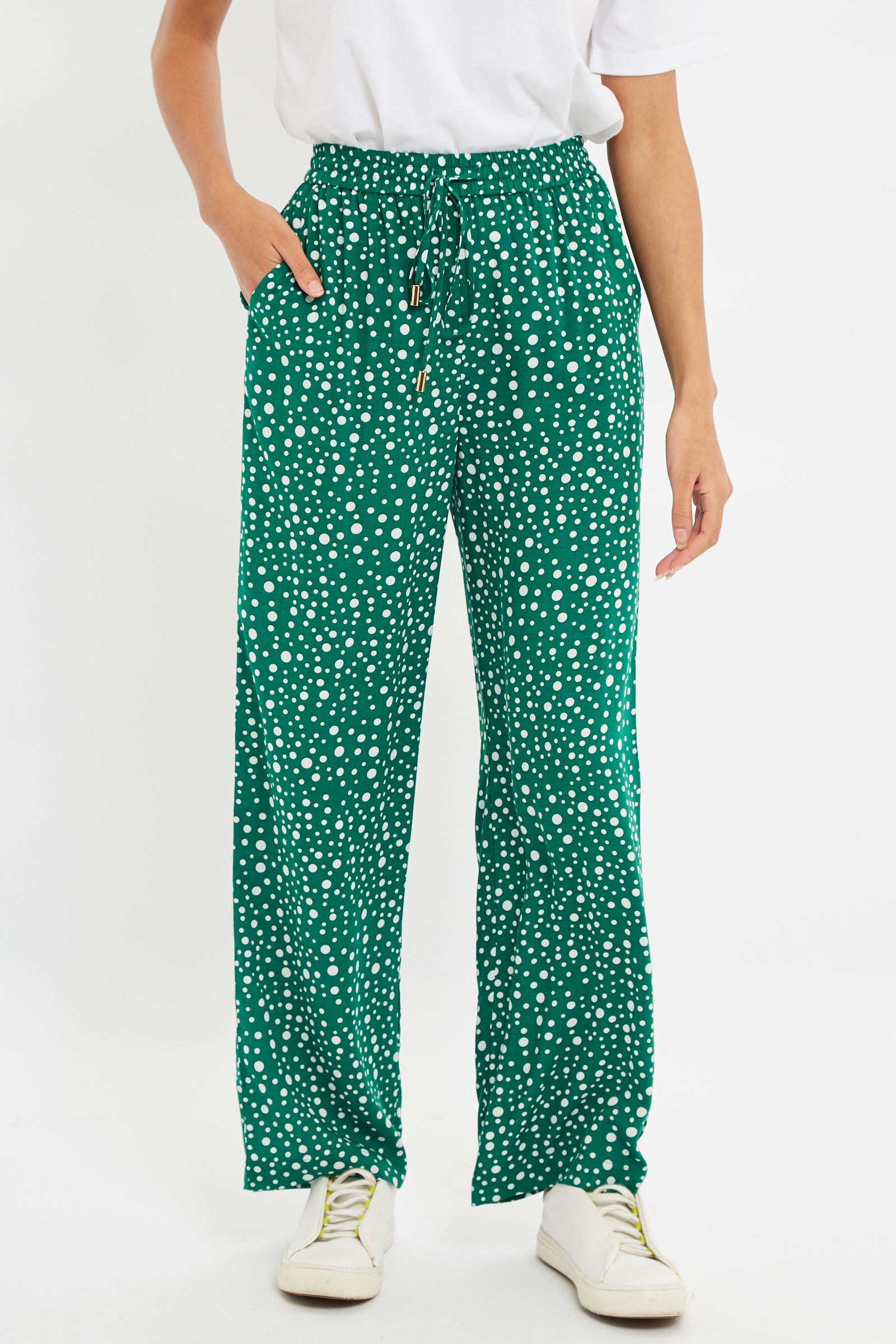 Emmanuella Spot It Print Pull On Trouser