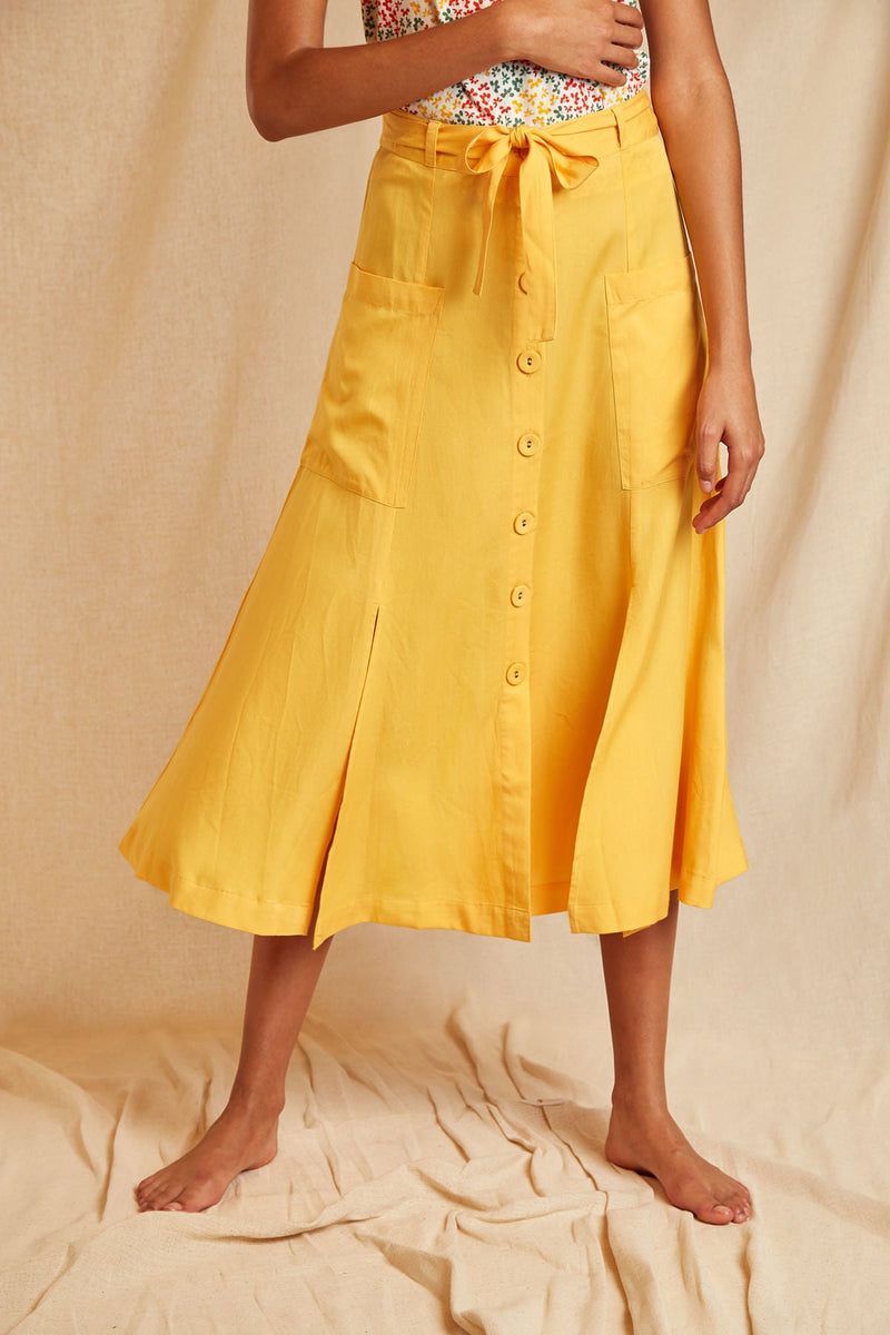 Louche Sustain Floris Skirt - Front