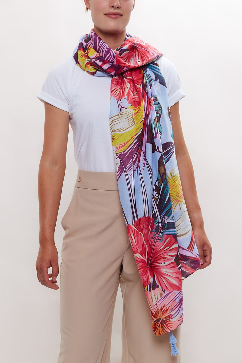Louche Hot Tropics Printed Scarf - Front