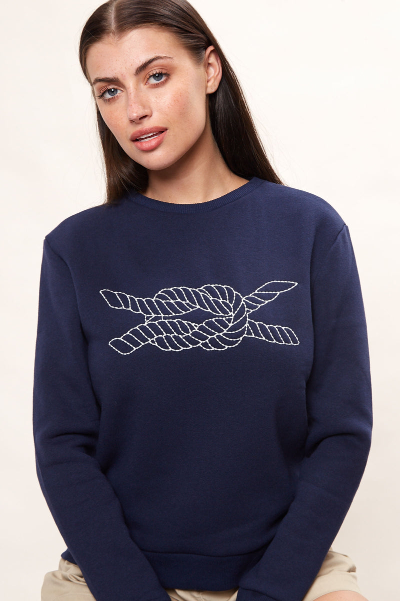 Louche Jan Knot Embroidered Sweatshirt - Front
