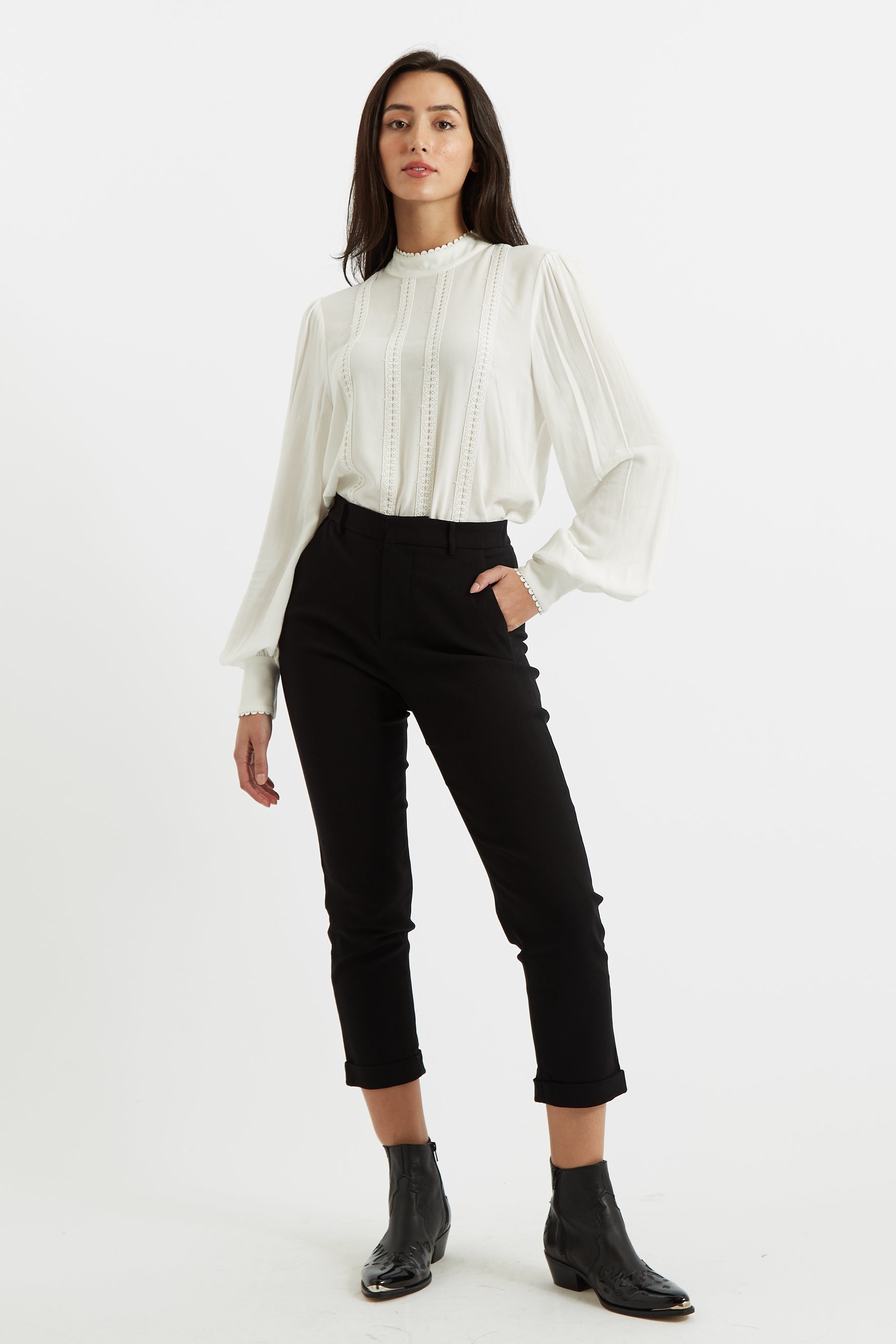 Jaylo Slim Fit Cropped Trouser