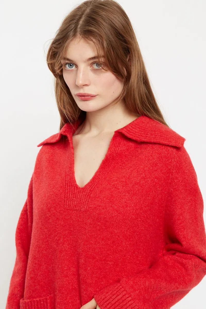 Louche Margina Collared 2 Pocket Sweater