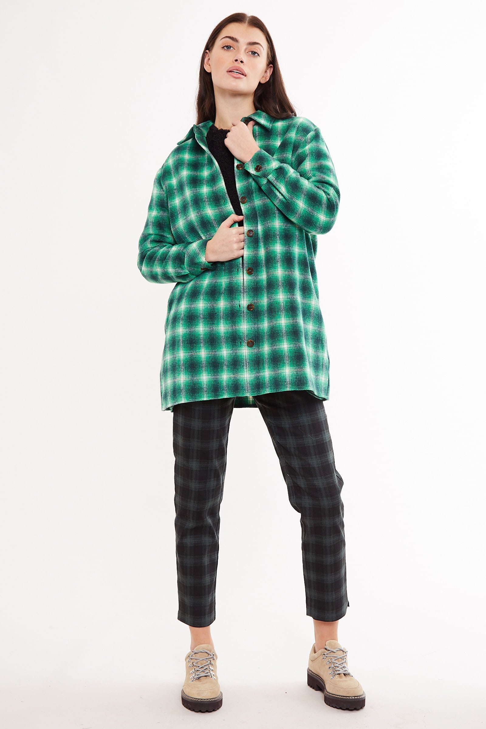 Meriam Check Shacket