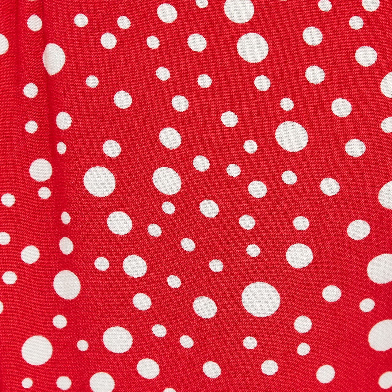 Louche Cathleen Midi Spot It Print Midi Tea Dress Red