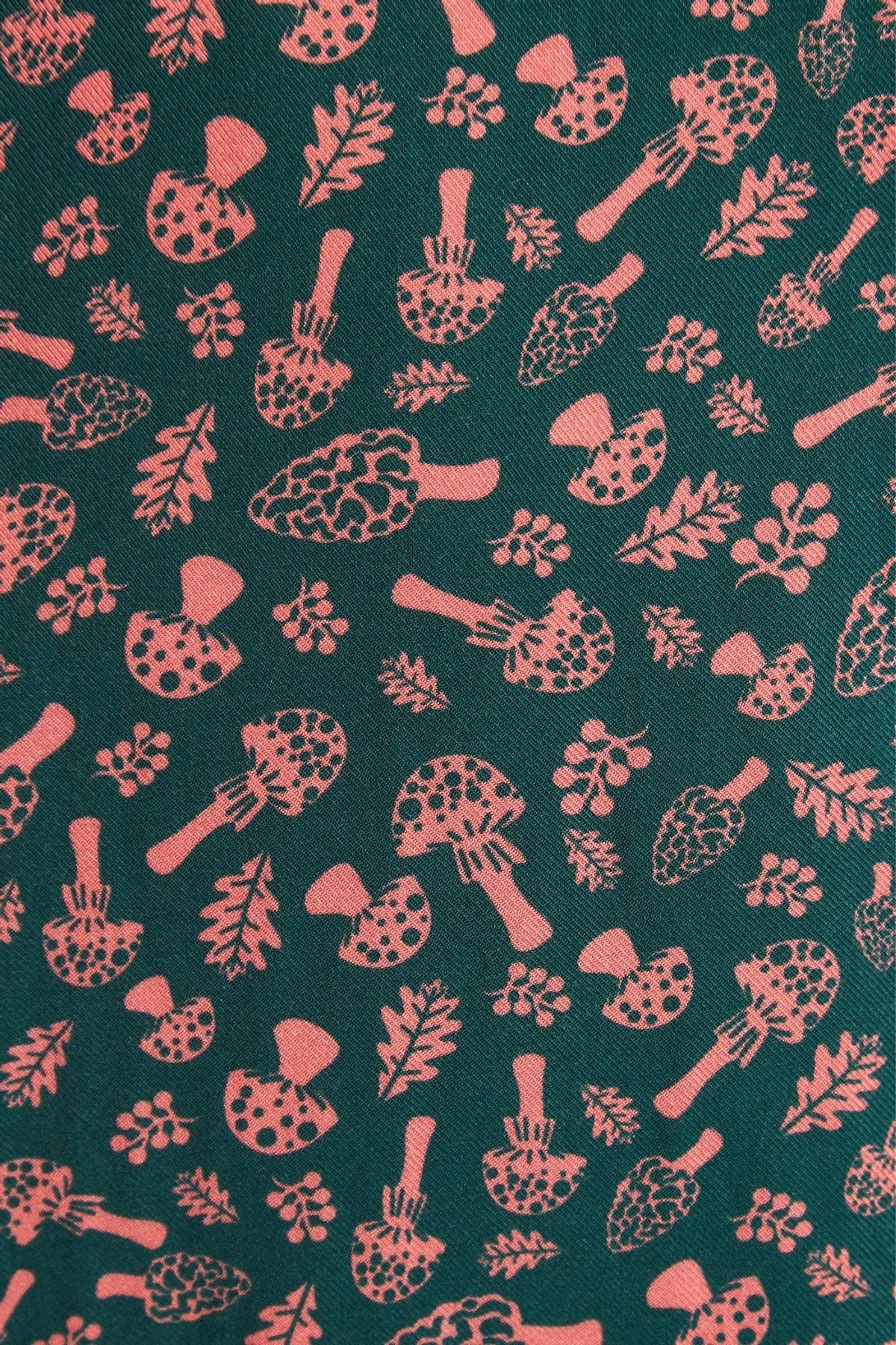 Louche Tabitha Mushroom Magic Print Shirt Dress