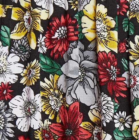 Louche Saara Woodland Walk Print Long Sleeved Tie Mini Dress Louche