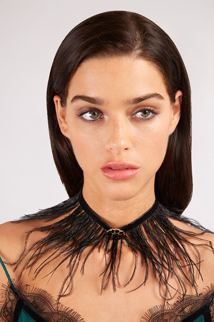 Luxe Sansa Feather Choker